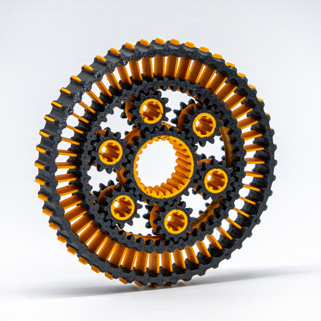 Planetary Gear Fidget Spinner – Premium 3D Printed Kinetic Desk Toy for Adults & Teens | Geometric Gear Puzzle Spinner for Focus & Stress Relief